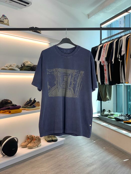 Футболка CAV EMPT Passage Overdye Tee Blue CAV132