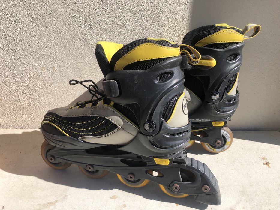 Patins em linha de boa qualidade