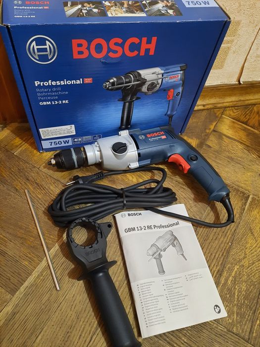 Абсолютно нова(2025)!!Дрель безударна двухшвидкісна Bosch GBM 13-2 RE