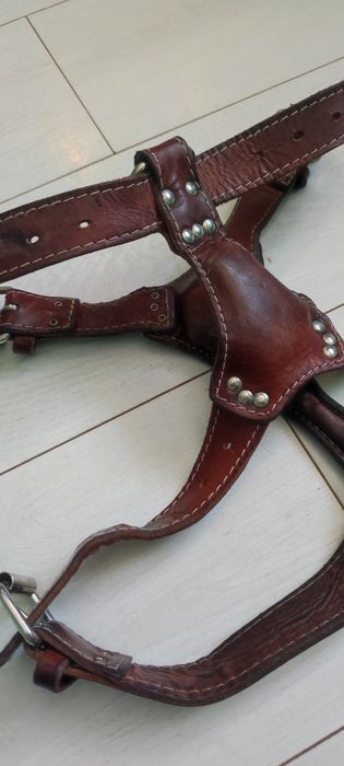 Шкіряна тяглова шлея для собаки | міцна | ручна робота