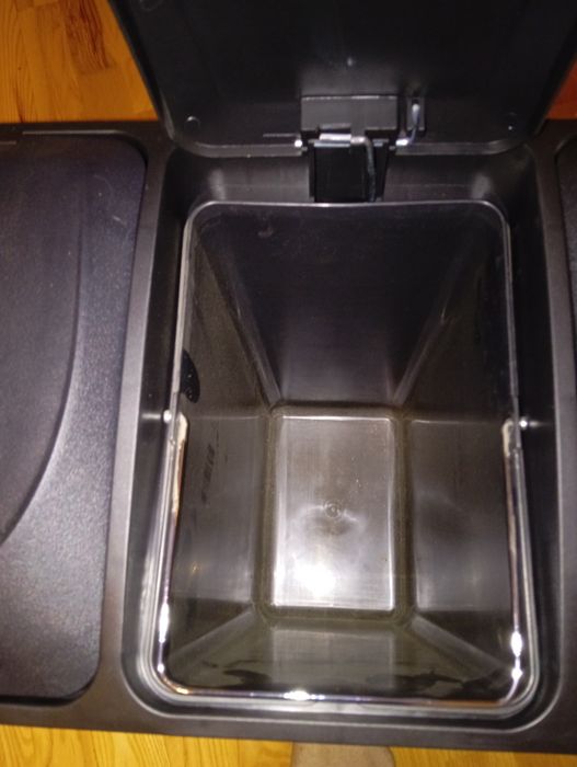 SONGMICS Kosz na śmieci 45 l trzykomorowy do segregacji