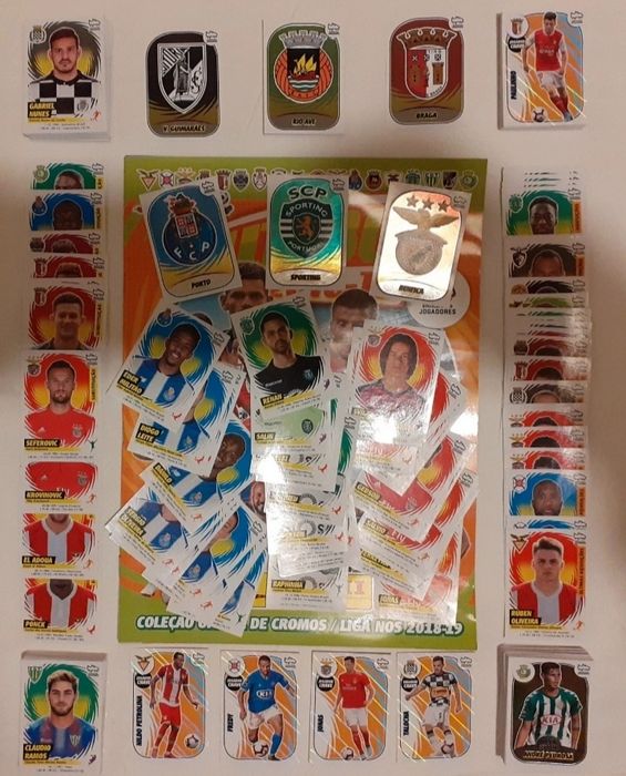 Cromos + Caderneta Futebol 2018-2019 | Coleção Completa Nova Por Colar