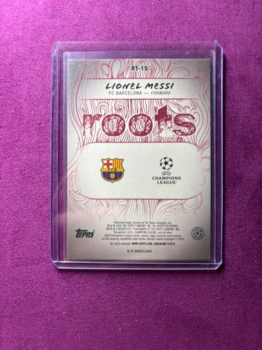 Lionel messi roots card Topps flagship 2026