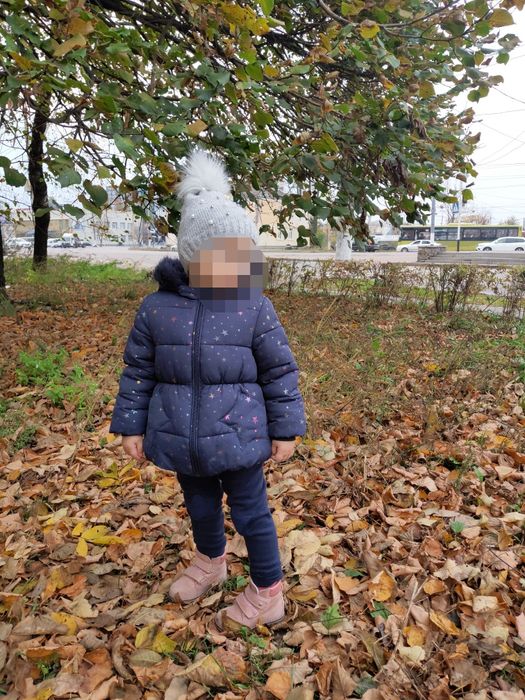 Тепла куртка  1-1.5 80 для дівчинки