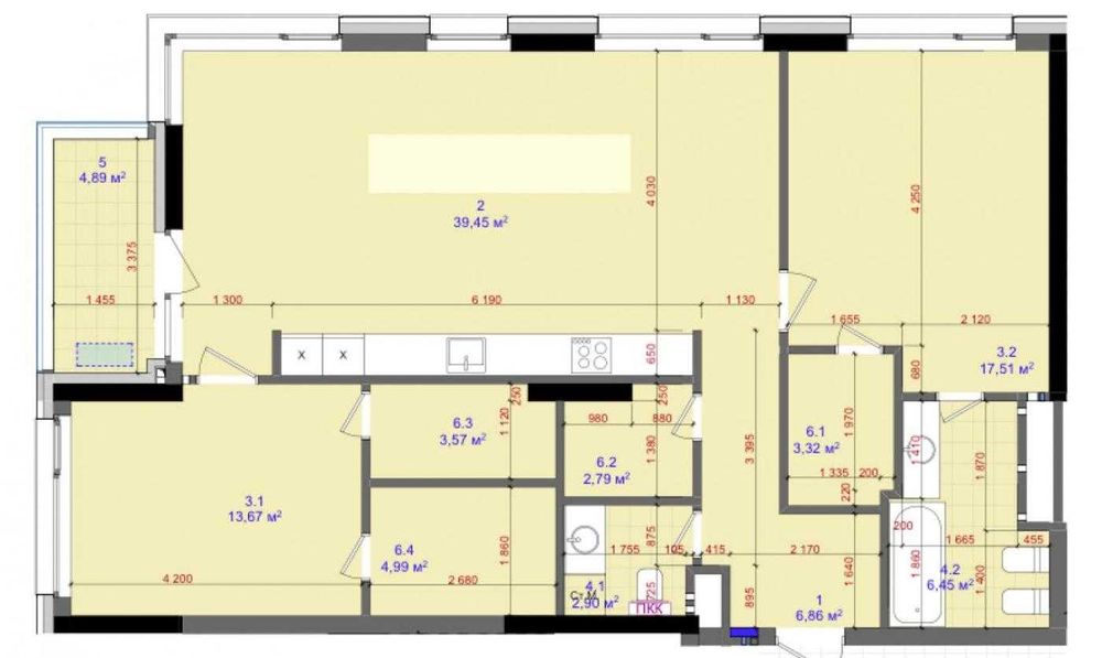 Продаж квартири 103 м2, без ремонту,  ЖК Tetris Hall, Печерськ