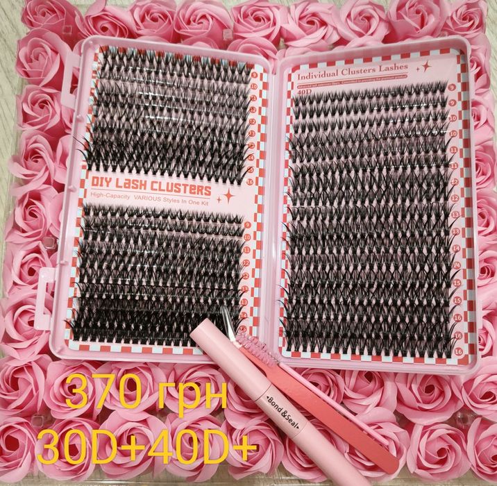 Пучкові вії аніме набір для нарощування вдома  ремувер 30D 40D 80D