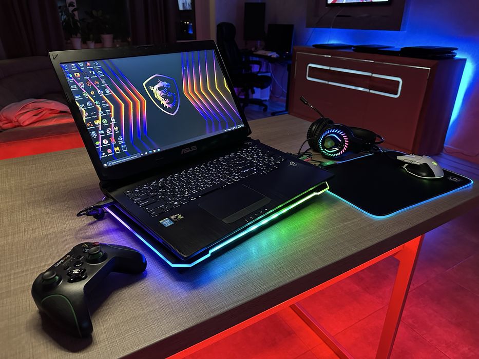 Игровой ноутбук Asus RoG + игровые девайсы!
