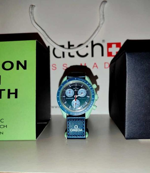 Omega x Swatch Bioceramic Earth - SO33G100 Durable Plant-Based