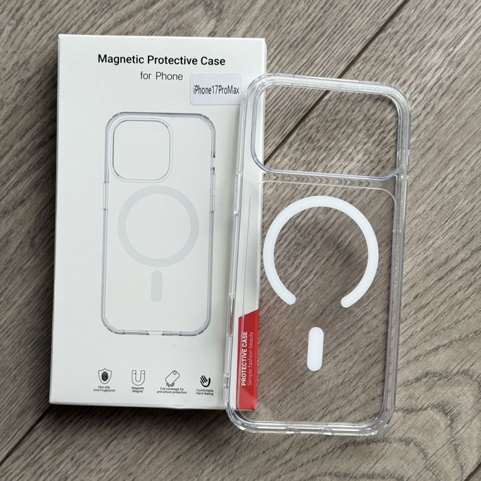 Тонкий прозорий чохол для iPhone 17/17 Pro/17 Pro Max (MagSafe) чехол