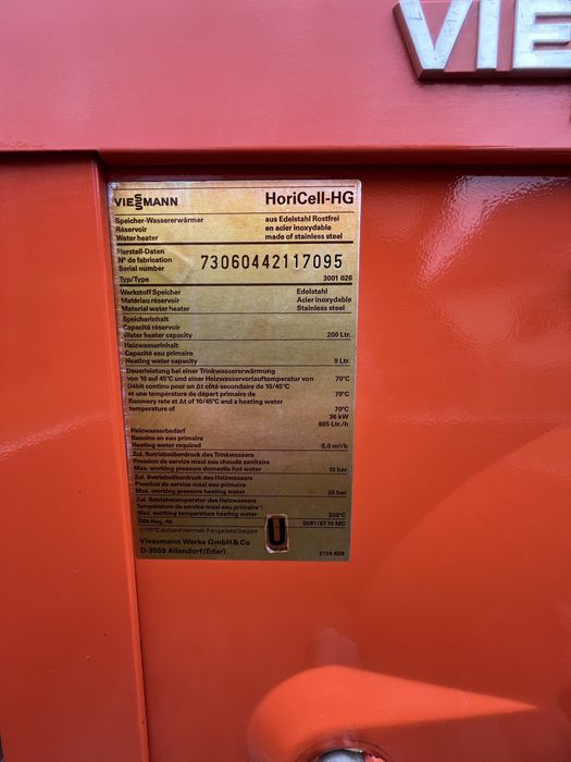 Boiler 200l stal nierdzewna