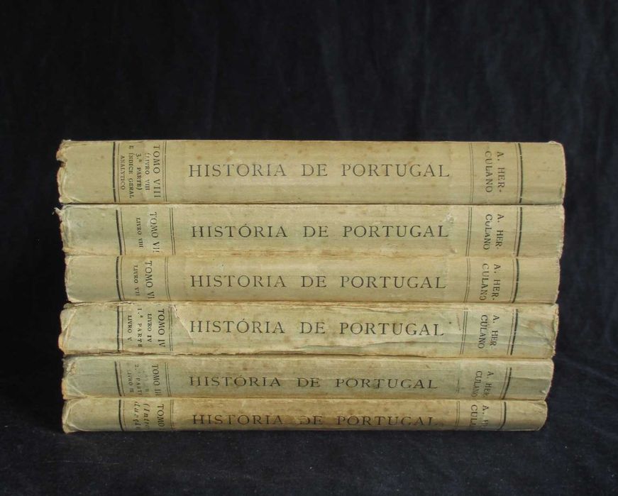 Livros História de Portugal 6 volumes Alexandre Herculano Bertrand