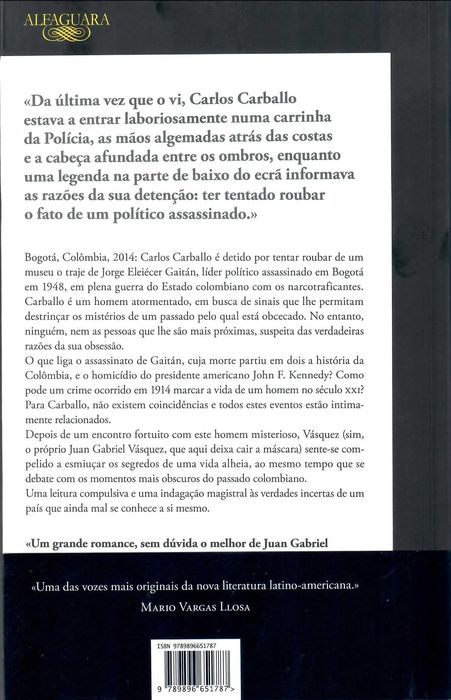 JUAN GABRIEL VÁSQUEZ «O barulho das coisas a cair» + 3 Obras