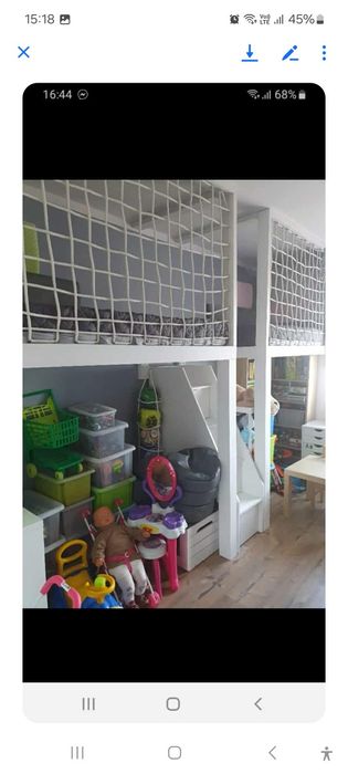 Łóżka na antresoli zabudowy z drewna