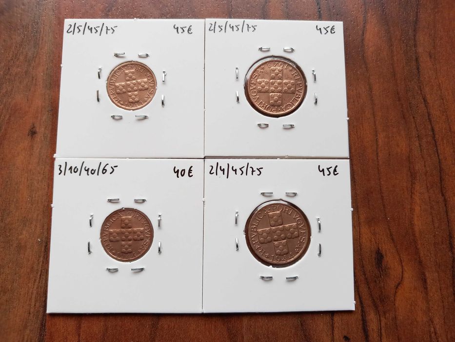 Moedas X e XX Centavos 1943 e 44 - Soberbas