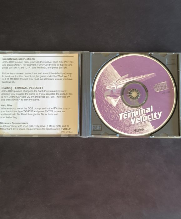 Jogo PC CD-ROM - Terminal Velocity: Shareware Edition (WizardWorks / 3D Realms)