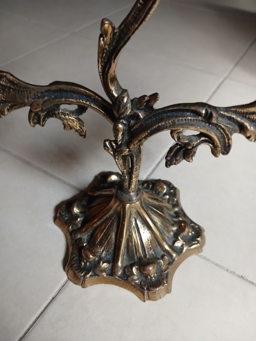 Candelabro 3 lumes Antigo Estilo Barroco