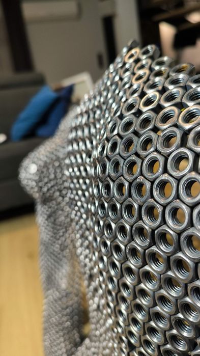 Rzeźba kobiety – front i tył – industrial / loft – handmad