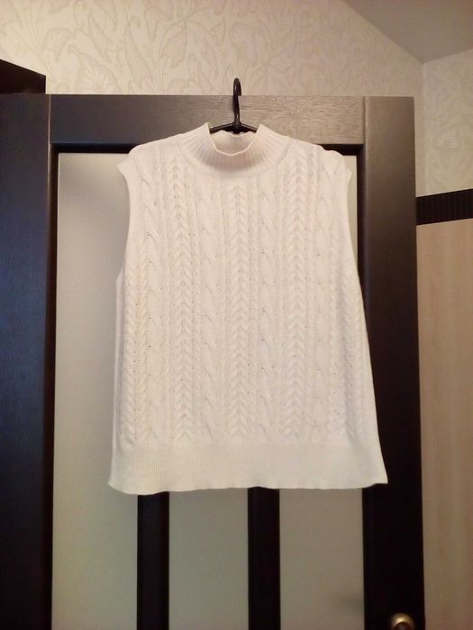 Модный жилет топ безрукавка iBlues(Max Mara) р. 48-54 90% шерсть 10% кашемир