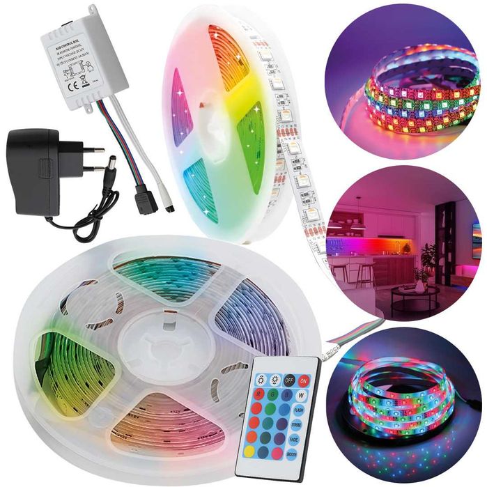 Taśma LED 4 m–idealna do oświetlenia wnętrz i dekoracji ( mam więcej )