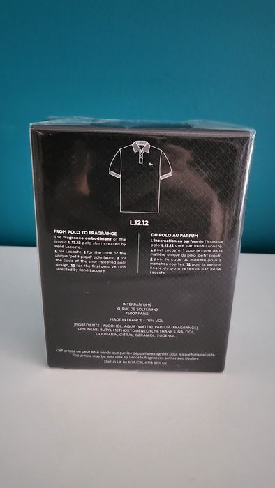 woda toaletowa Lacoste L.12.12 NOIR 100 ml