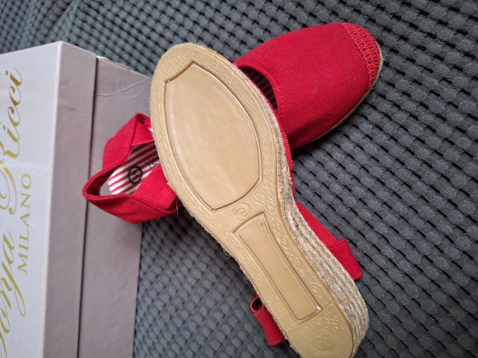 Espadryle Sandały Koturny Buty
