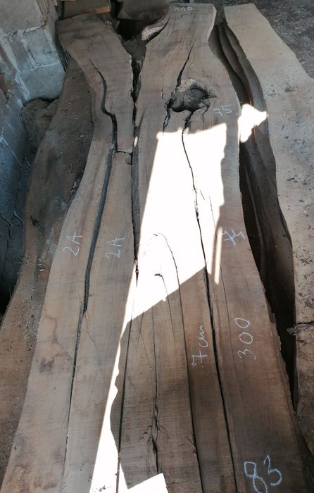 Deski plastry foszty tarcica monolit orzech włoski jesion dąb wiąz