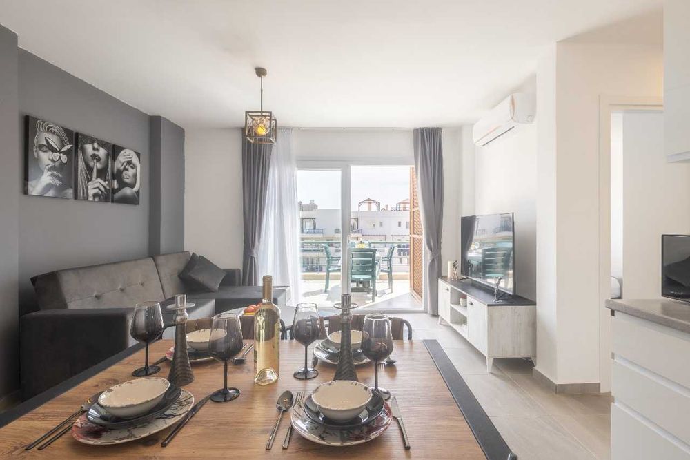 Квартира 139м2/пентхаус 3+1 терраса на крыше с джакузи Боаз Бафра Кипр