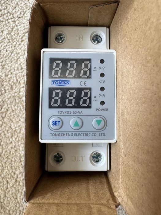 Реле напруги, защита, TOMZ TOVPD1-60-VA 63 A 230 V