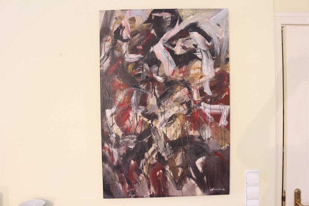 Artur Bual (1926 a 1999) Original Acrílico s tela Certificado 94x64 cm