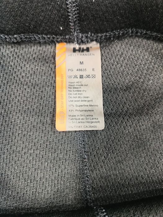 Bielizna termiczna wełna merino Helly Hansen kalesony męskie roz. M