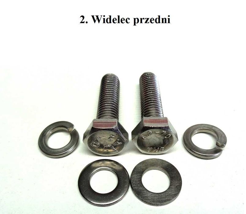 Romet Ogar 200 205 Komplet śrub zestaw śruby nierdzewne