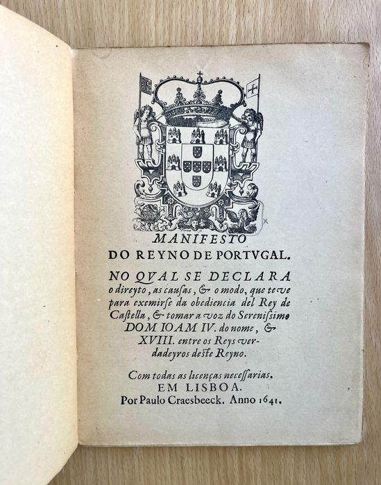 MANIFESTO DO REINO DE PORTUGAL