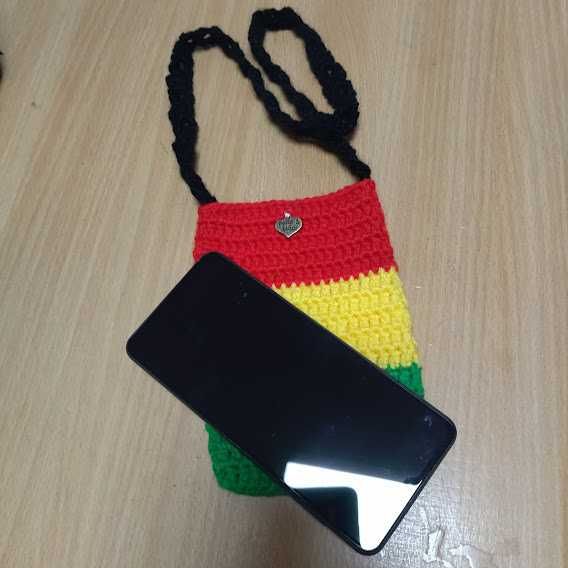 2 Bolsas coloridas para telemóvel