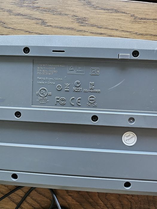 Teclado Logitech modelo K120