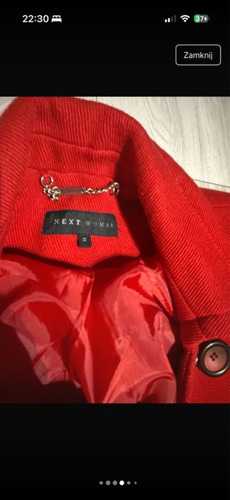 Czerwona bosmanka/plaszcz damski