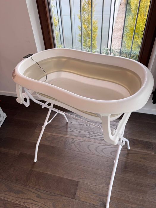 Wanienka PRIMABOBO składana dla dziecka ze stojakiem – beżowa