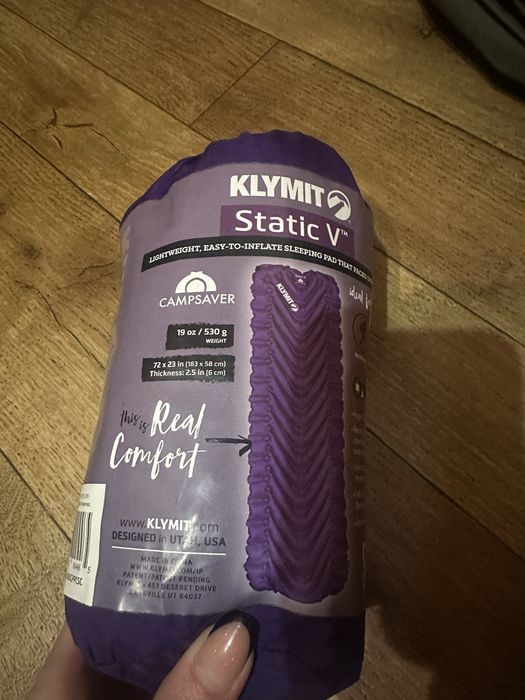Каремат Туристичний надувний KlymitStatic V США