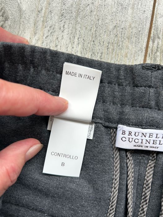 Brunello Cucinelli оригінал люксові брюки джогери графіт Made in Italy IT40