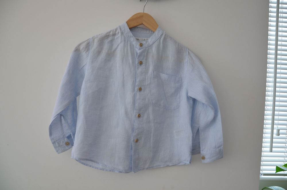 koszula dla chłopca Zara 116 cm 6 lat 100% len