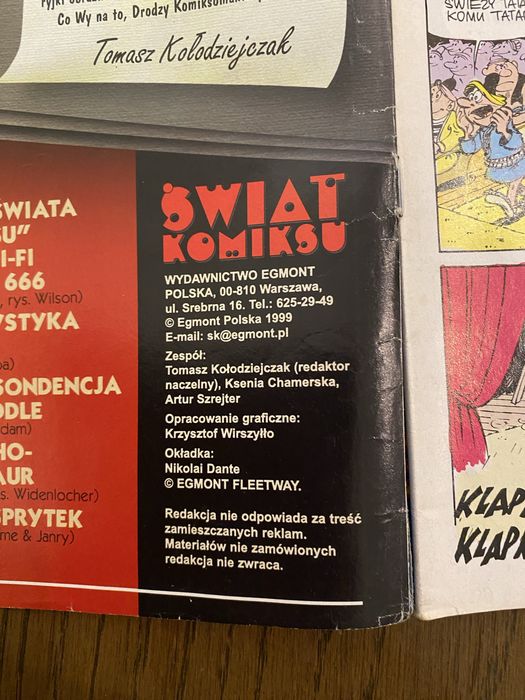 Świat Komiksu 12 ( 4/1999 ) Iznogud ; Robin Chód; Wektor 13; Jasio