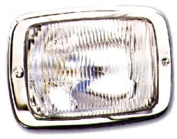 Faróis Farol H4 com aro cromado Mercedes Furgão HL125D HL125E