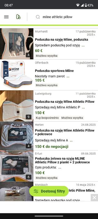 Poduszka ortopedyczna / lecznicza