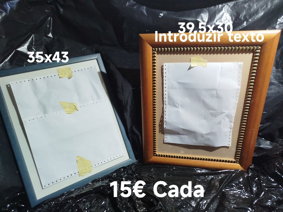 Quadros de tamanhos variados