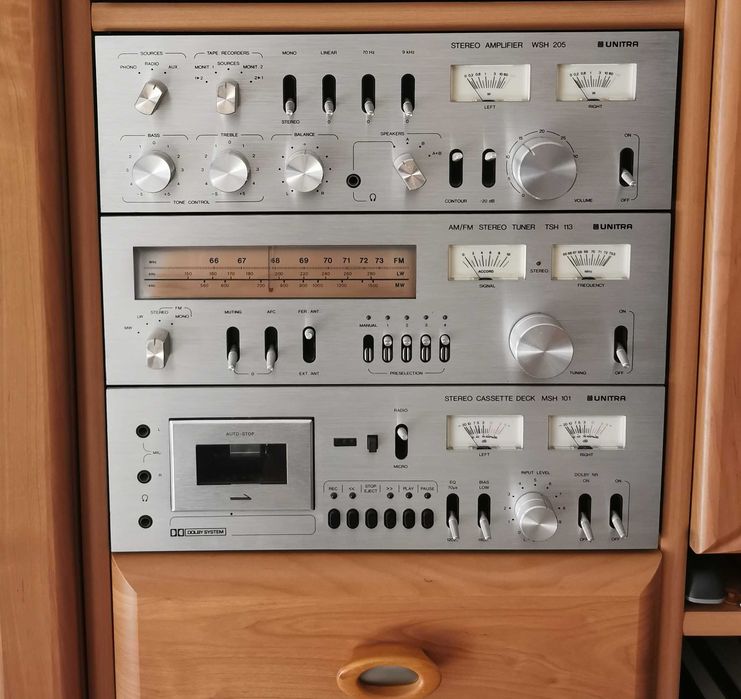 UNITRA RARYTAS flagowa wieża ZM 1006 Hi Fi, WSH 205, TSH 113, MSH 101