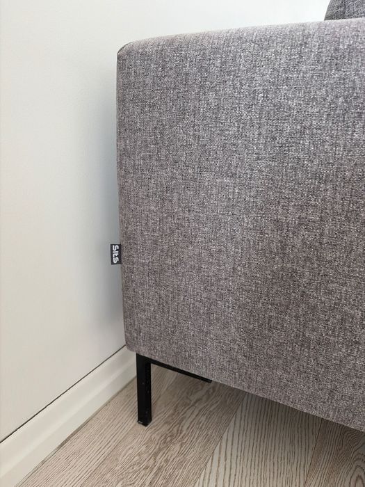 Szara sofa 100x200 cm - Toruń - Sits