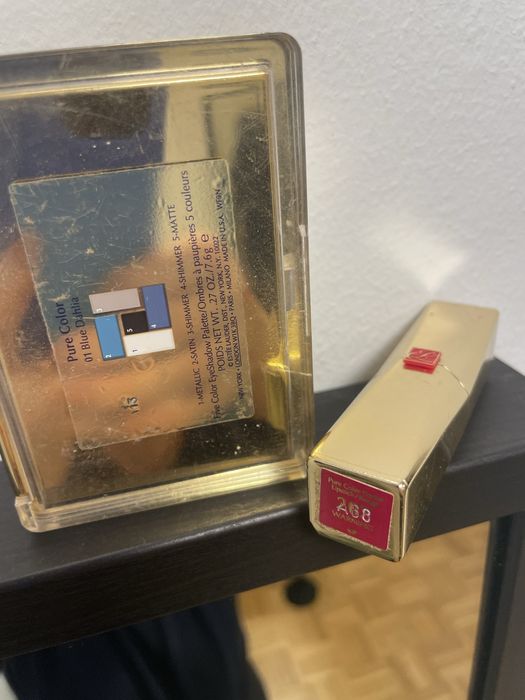 Zestaw Estee Lauder szminka paletka cienie pomadka