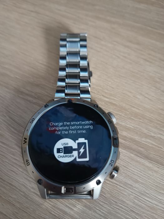 Smartwatch z kompasem i latarką 1000mah+bransoleta