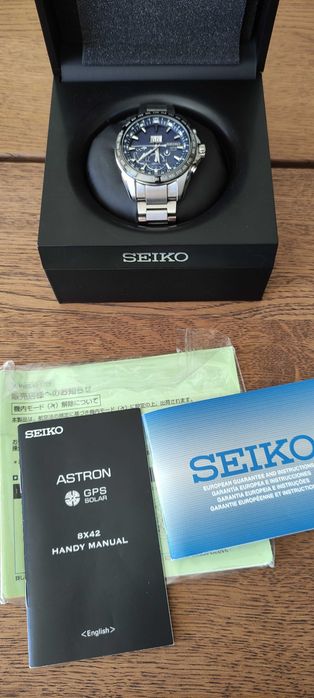Relógio Seiko Astron GPS Solar 8X42 Stainless Steel