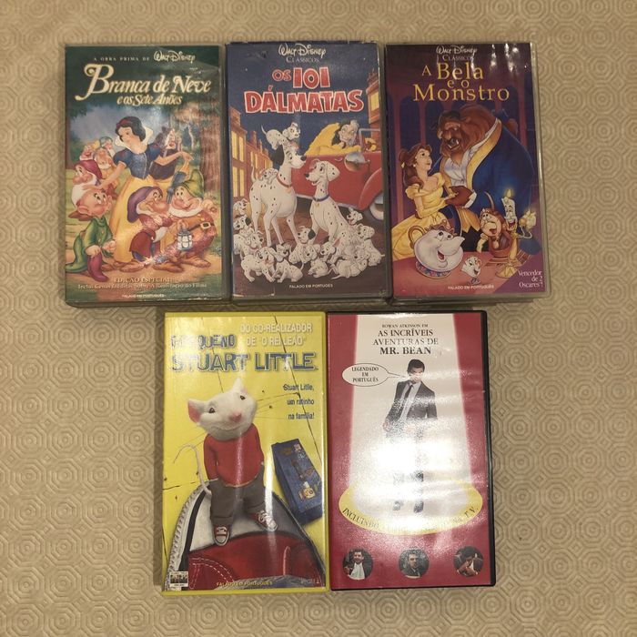 5 filmes VHS
