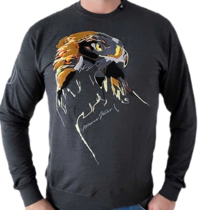 Bluza męska armani grafit antracyt